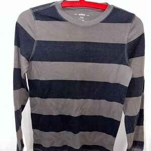 Urban Pipeline Gray and Black Striped Long Sleeve Shirt
